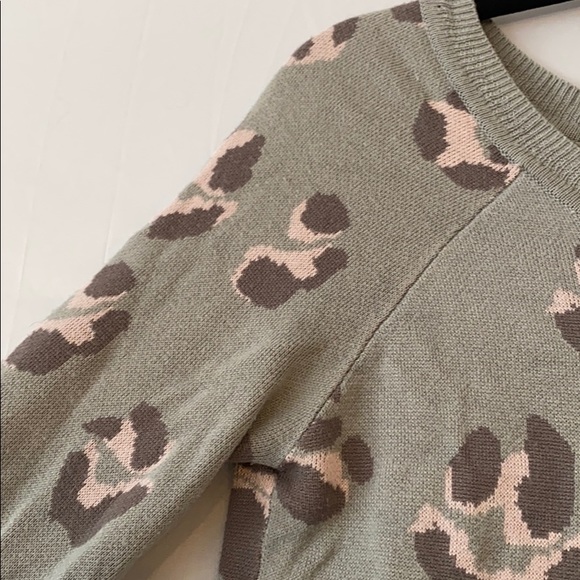 Grey and Pink Leopard Sweater from Nordstrom - Picture 3 of 3